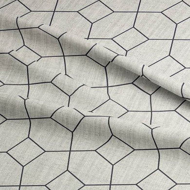Ottoman Noir - Linen Upholstery Fabric UK