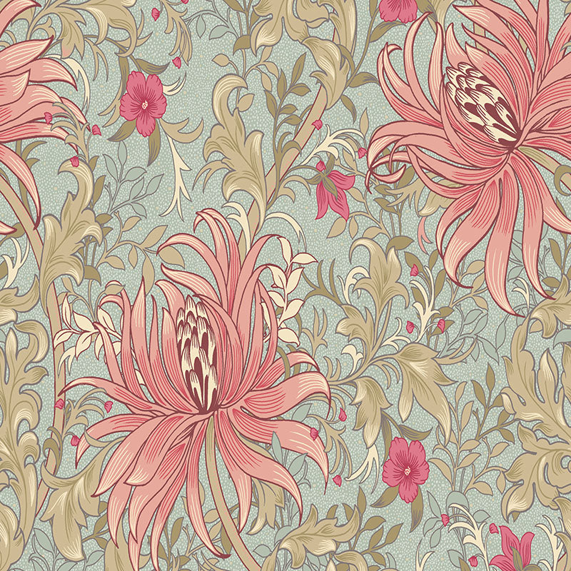 Painswick Floral Velvet Curtain & Upholstery Fabric Chintz – decorative floral velvet fabric