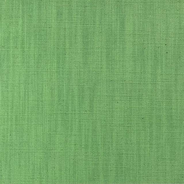 Panton Grass Green - Green Plain Linen Curtain Upholstery Fabric