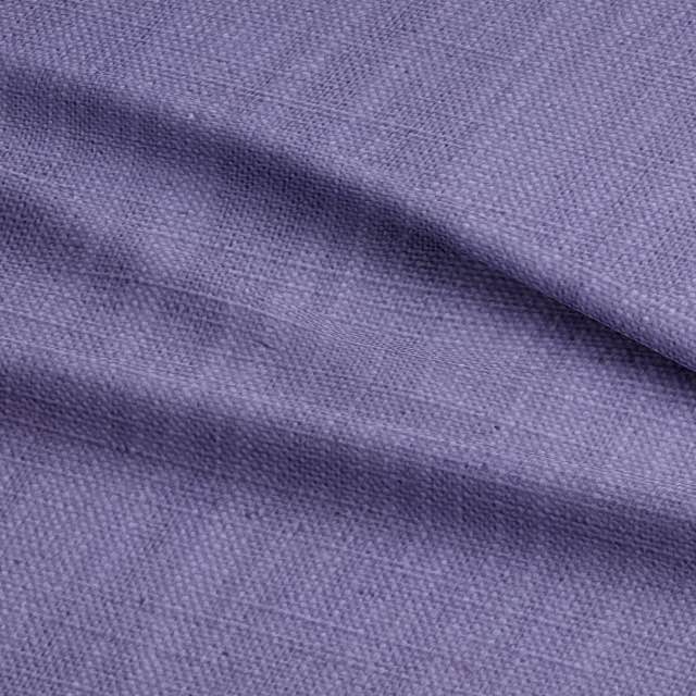 Panton Lavender - Purple Plain Linen Curtain Upholstery Fabric UK