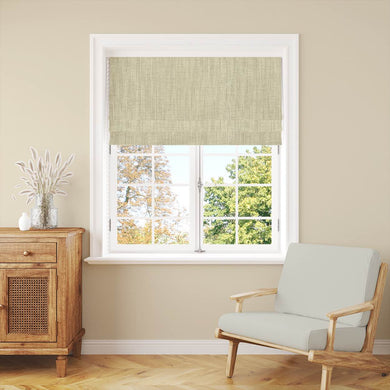 Panton Lint - Green Plain Linen Curtain Blind Fabric