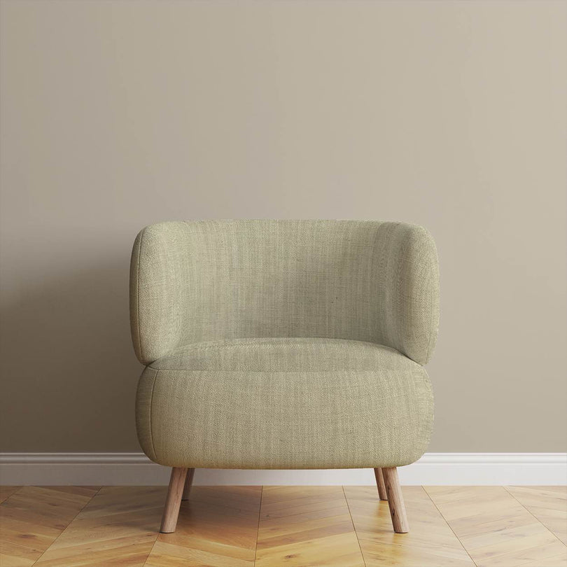 Panton Lint - Green Plain Linen Upholstery Fabric
