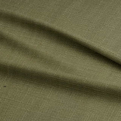 Panton Lizard - Green Plain Linen Curtain Upholstery Fabric UK