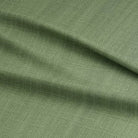 Panton Meadow Green - Green Plain Linen Curtain Upholstery Fabric UK