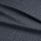 Panton Midnight Navy - Blue Plain Linen Curtain Upholstery Fabric UK