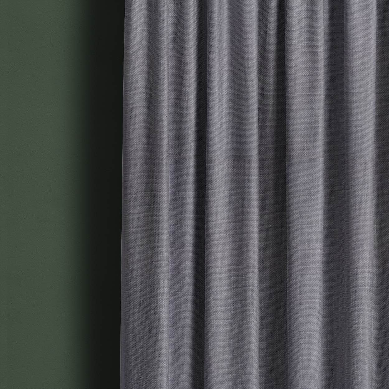 Panton Neutral Grey - Grey Plain Linen Curtain Fabric
