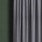 Panton Neutral Grey - Grey Plain Linen Curtain Fabric
