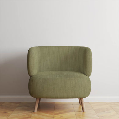 Panton Nile - Green Plain Linen Upholstery Fabric