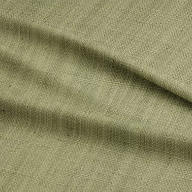 Panton Nile - Green Plain Linen Curtain Upholstery Fabric UK