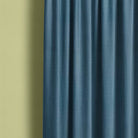 Panton Ocean Depths - Blue Plain Linen Curtain Fabric