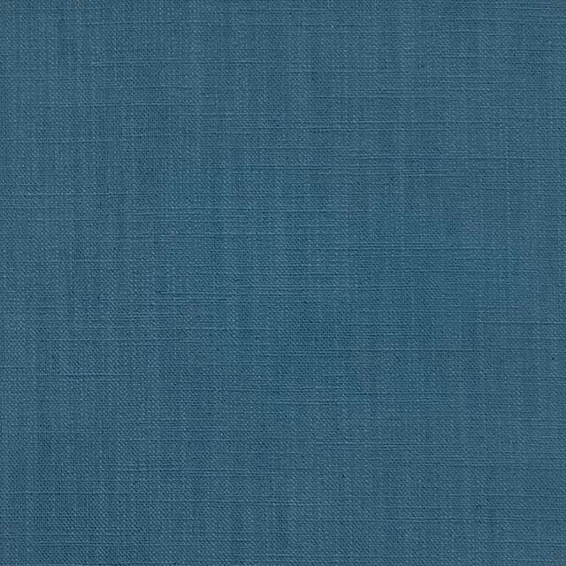 Panton Ocean Depths - Blue Plain Linen Curtain Upholstery Fabric