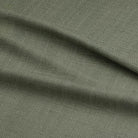 Panton Oil Green - Green Plain Linen Curtain Upholstery Fabric UK