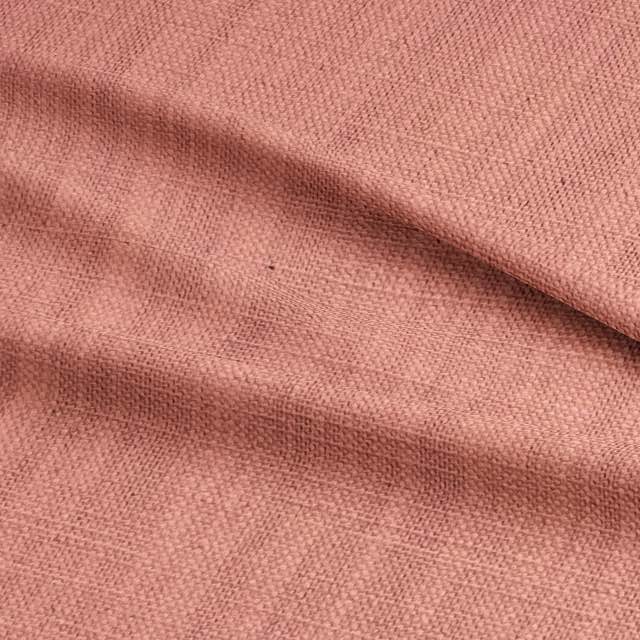 Panton Papaya Punch - Pink Plain Linen Curtain Upholstery Fabric UK