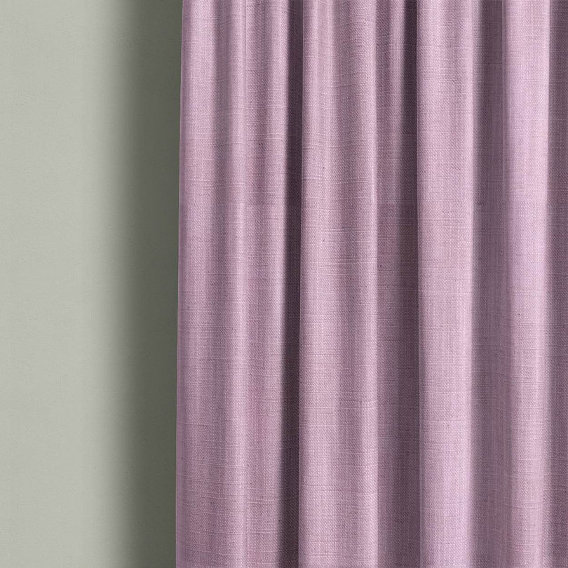 Panton Parfait - Pink Plain Linen Curtain Fabric