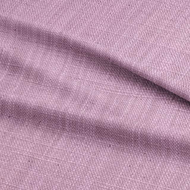 Panton Parfait - Pink Plain Linen Curtain Upholstery Fabric UK