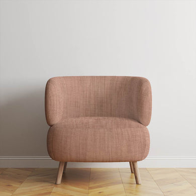 Panton Peach Bud - Pink Plain Linen Upholstery Fabric