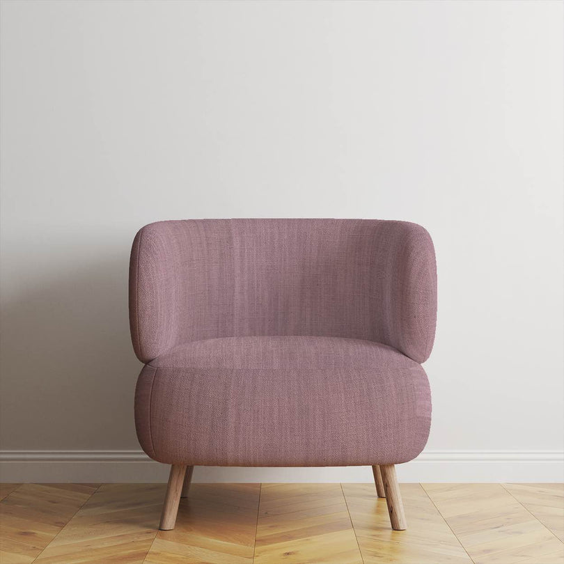Panton Pink Carnation - Pink Plain Linen Upholstery Fabric