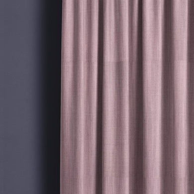 Panton Pink Carnation - Pink Plain Linen Curtain Fabric