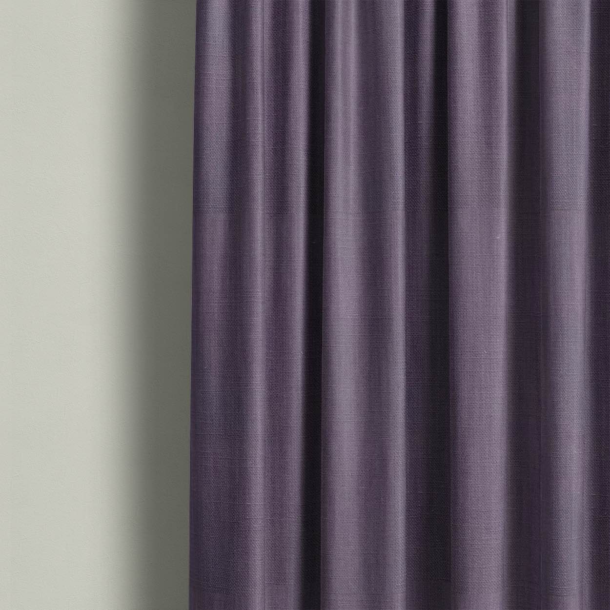 Panton Purple Plumeria - Purple Plain Linen Curtain Fabric
