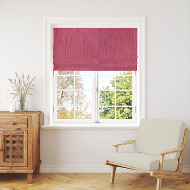 Panton Rapture Rose - Pink Plain Linen Curtain Blind Fabric