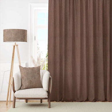 High-quality Dion Plain Cotton Fabric in neutral tones, perfect for home decor and upholstery projects