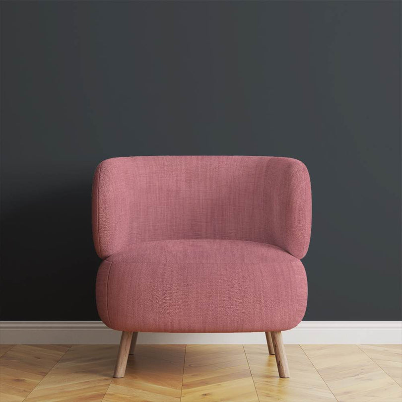 Panton Sea Pink - Pink Plain Linen Upholstery Fabric