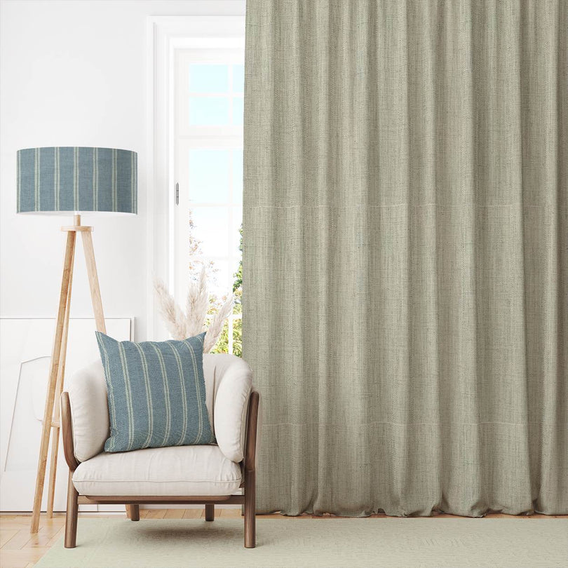 High-quality, durable Panton Plain Linen Fabric in a natural, versatile color