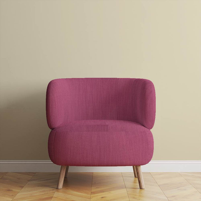 Panton Shocking Pink - Pink Plain Linen Upholstery Fabric