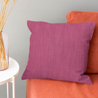 Panton Shocking Pink - Pink Plain Linen Cushion Upholstery Fabric