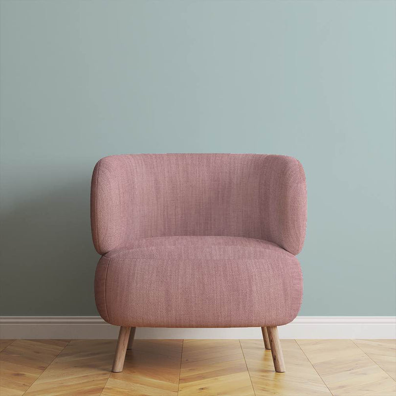 Panton Silver Pink - Pink Plain Linen Upholstery Fabric