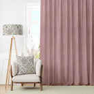 Panton Silver Pink - Pink Plain Linen Curtain Fabric