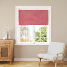 Panton Sunkist Coral - Pink Plain Linen Curtain Blind Fabric