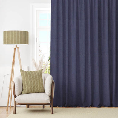 Versatile and stylish Panton Plain Linen Fabric in Slate Grey