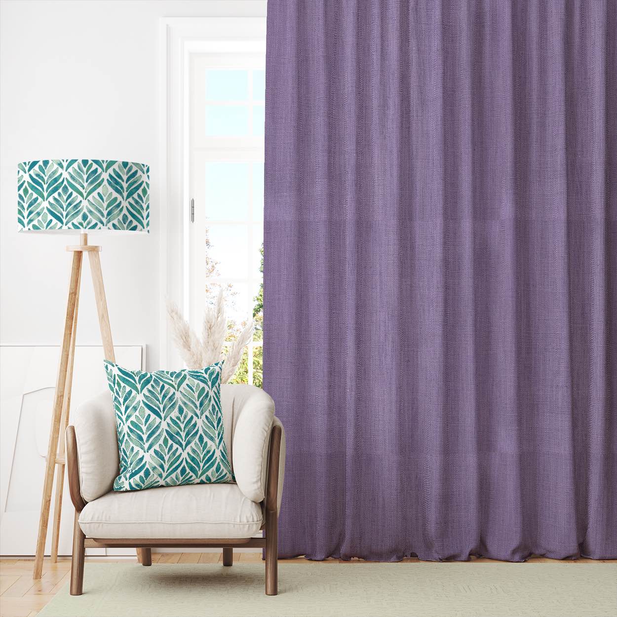 High-quality Panton Plain Linen Fabric in a beautiful natural color