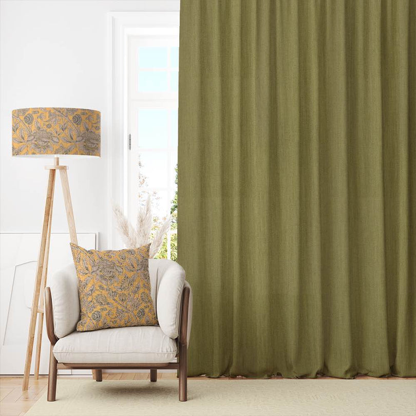 High-quality Panton Plain Linen Fabric in natural color for versatile home decor projects