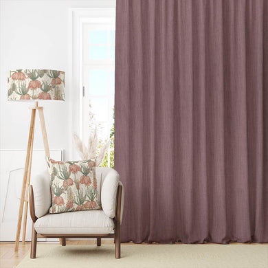 Soft and versatile Panton plain linen fabric in a natural, earthy tone