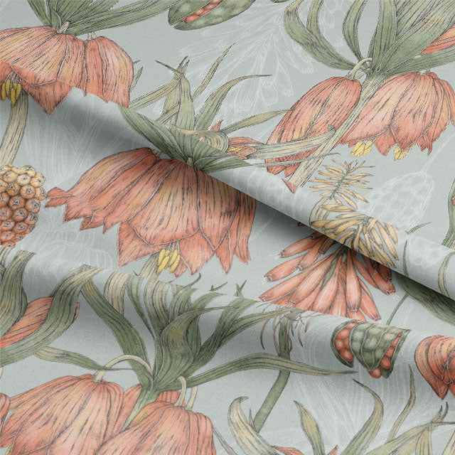 Beautiful Passionflower Upholstery Fabric for Home Decor Projects