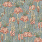 Soft and Luxurious Passionflower Upholstery Fabric in Blue