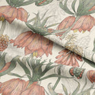 Passionflower Fabric in calming lavender color with detailed passionflower print