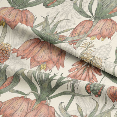 Passionflower Upholstery Fabric with Durable and Long-Lasting Material
