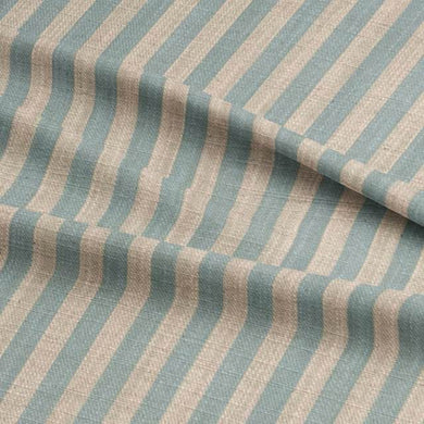 Beautiful pencil stripe curtain fabric in elegant, timeless design for window treatments