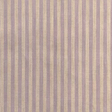 Close-up of high-quality blue and white pencil stripe upholstery fabric