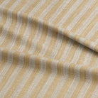 Close-up of durable and stylish pencil stripe upholstery fabric in neutral tones