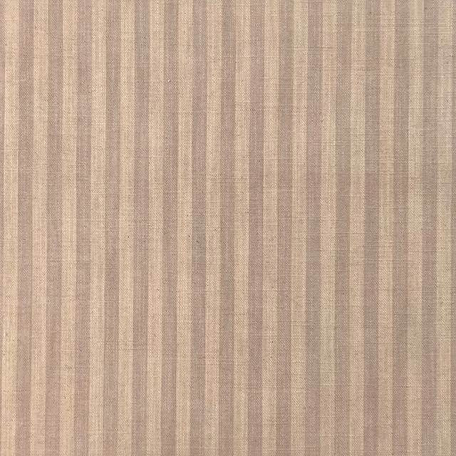 A close-up image of high-quality pencil stripe curtain fabric in a neutral color scheme, perfect for adding a touch of sophistication to any window treatment