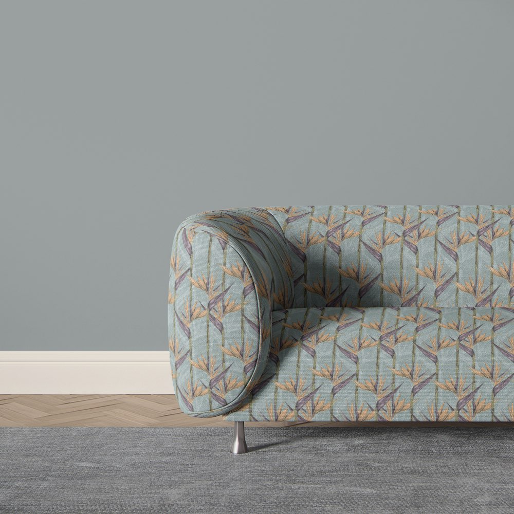 duck egg leaf upholstery fabric velvet sofa tropical botanical upholstery fabric