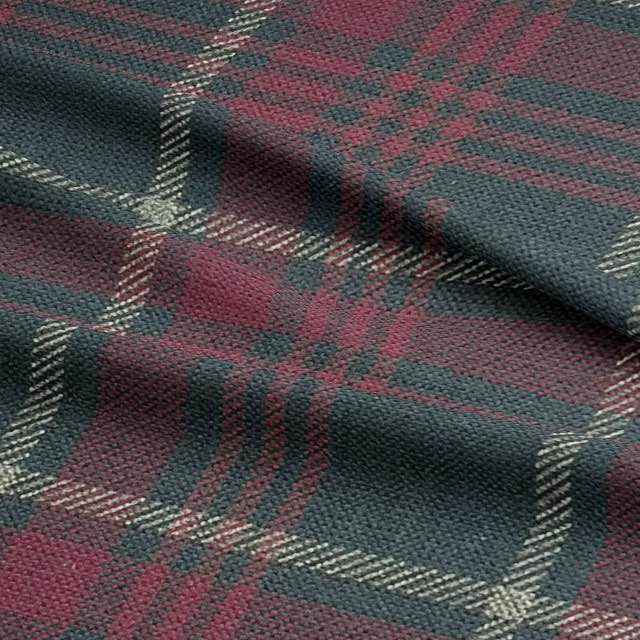 Unique Perth Plaid Upholstery Fabric in Distinctive Colors
