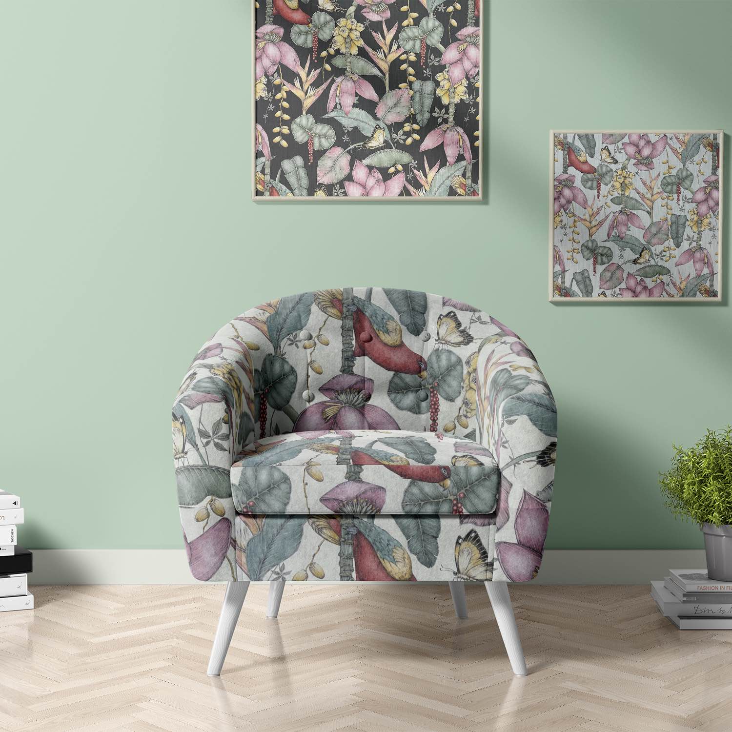 Unique plumeria fabric in a range of sizes and fabric types
