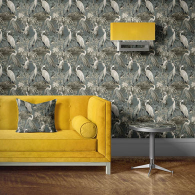  Textured Poet Velvet Fabric in a chic and modern charcoal gray tone