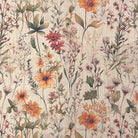 A close-up image of high-quality, natural linen Prairie Curtain Fabric with a beautiful, earthy tone and delicate texture