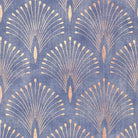 Regal Feather Blue - Blue Furnishing Fabric